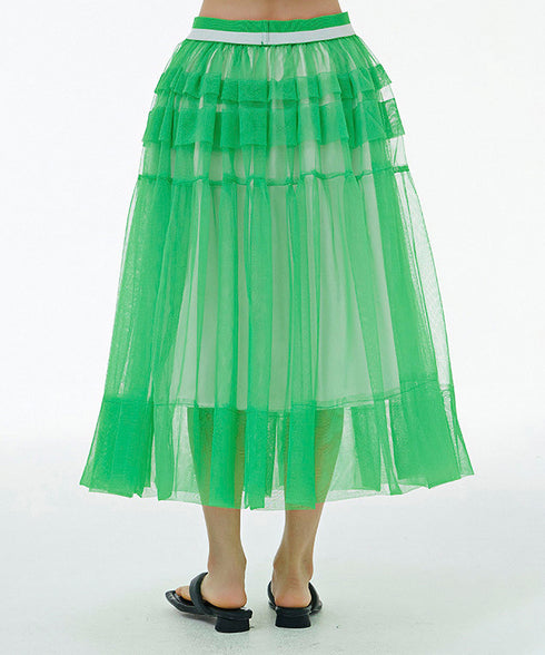 See-through Mesh Skirt